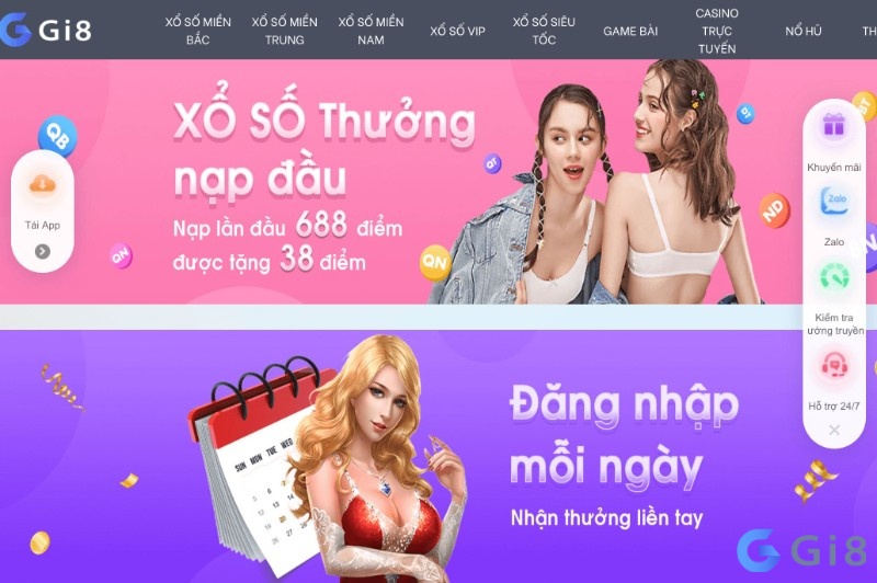 Đại lý lô đề Gi8 đăng nhập liền tay nhận ngay quà khủng Đại lý lô đề Gi8 đăng nhập liền tay nhận ngay quà khủng