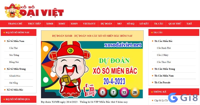Trang giao diện Dự đoán XSMB tại Xổ số Đại Việt Trang giao diện Dự đoán XSMB tại Xổ số Đại Việt