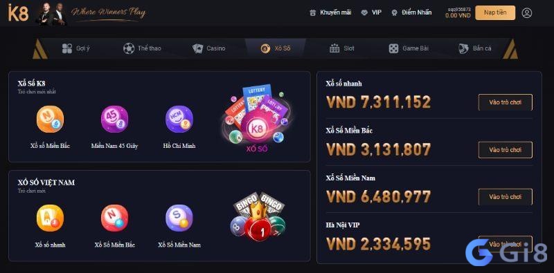 Mức thưởng hấp dẫn ở nền tảng lô đề K8 Mức thưởng hấp dẫn ở nền tảng lô đề K8
