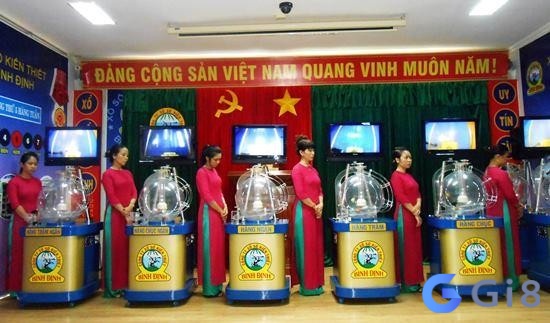 Một buổi quay thưởng xổ số Bình Định, thuộc xổ số miền Trung Một buổi quay thưởng xổ số Bình Định, thuộc xổ số miền Trung