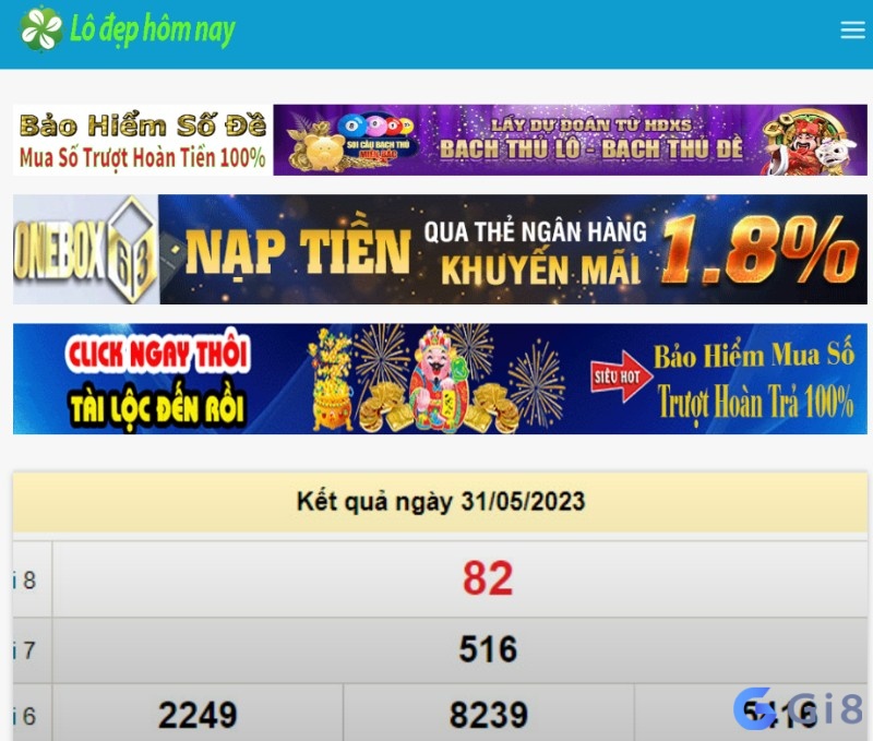 Trang chủ của web thông tin Lô Đẹp Hôm Nay Trang chủ của web thông tin Lô Đẹp Hôm Nay