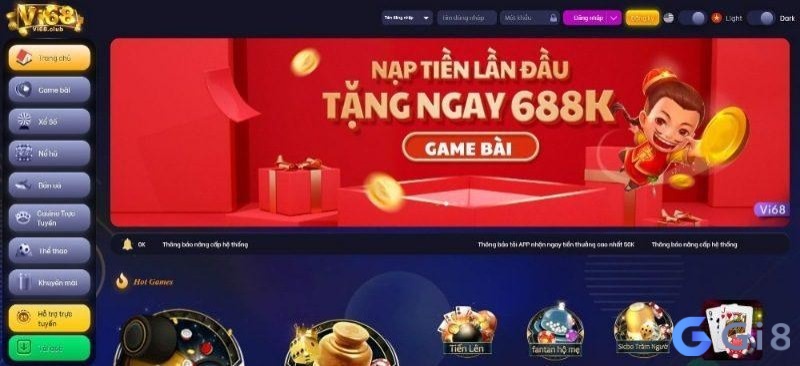 Vi68 với giao diện trang chủ trực quan với người chơi Vi68 với giao diện trang chủ trực quan với người chơi