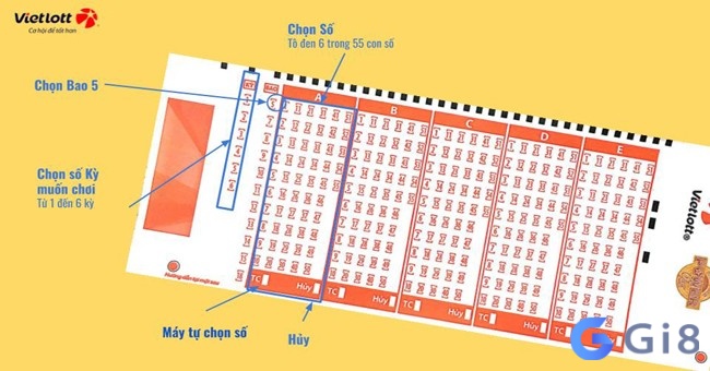 Người tham gia dự thưởng chọn 5 số từ bộ số 01 đến 55 Người tham gia dự thưởng chọn 5 số từ bộ số 01 đến 55
