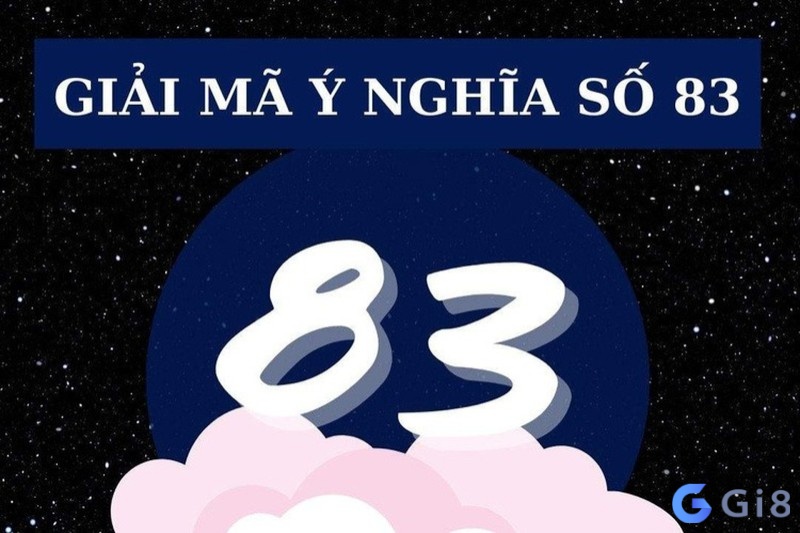 Hình ảnh số 83 lớn với màu sắc tươi sáng, biểu thị sự may mắn trong lô đề. Hình ảnh số 83 lớn với màu sắc tươi sáng, biểu thị sự may mắn trong lô đề.