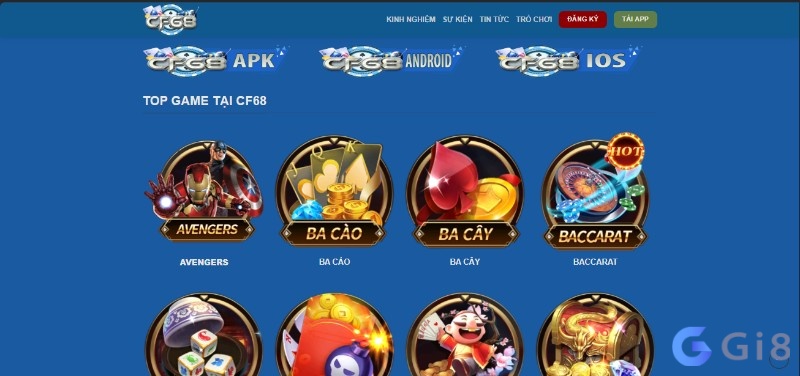 Những sảnh game thu hút đông đảo cược thủ trải nghiệm tại CF68 Những sảnh game thu hút đông đảo cược thủ trải nghiệm tại CF68